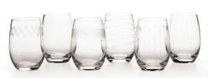 Mikasa Cheers 16.5 oz. Stemless Wine Glasses 6PC