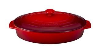 Le Creuset Oval Casserole/Oven, Cherry, 4.1L