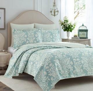 Laura Ashley Rowland Reversible Coverlet Set King