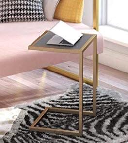 CosmoLiving Scarlett C Table, Graphite Gray