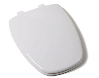 Comfort Seats C1B3E9S-00 EZ Close Premium Eljer New Emblem Design Plastic Toilet Seat, Elongated, White