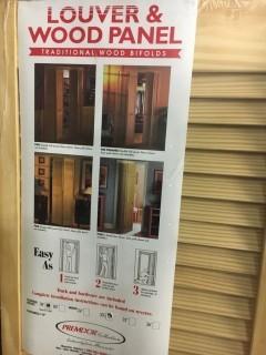 (2) - PINE BIFOLD DOORS, 1 1/8" X 78" X 30" CB12-2416