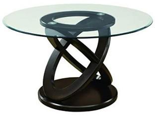 Monarch Specialties - Dining Table - 48" Round - I1749 - Espresso w/Glass
