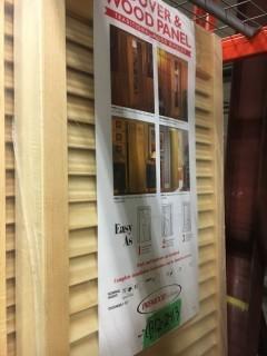 (2) - PINE BIFOLD DOORS, 1 1/8" X 78" X 30" CB12-2413 - 2 sets