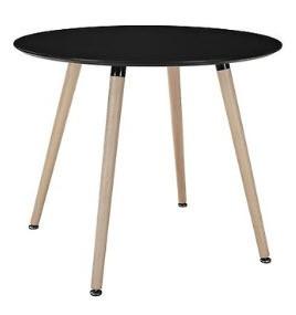 Modway Track Round Dining Table Black - EEI-1055-BLK