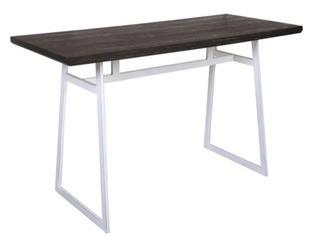 Geo Vintage White and Espresso Counter Height Dining Table - Lumisource- CT-GEO VW+E