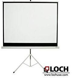 LOCH Projection screen - On tri-pod stand - 6' wide