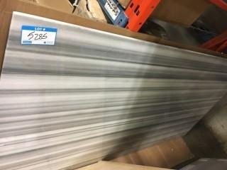 Marble Grey Table Top - 44" x 84" - Minor Chips and scrathes