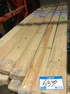 (12) PACKAGE - T&G PINE PANELLING, 5/16"x3 9/16"x8', 14 SQ FT PER PACKAGE = 168 SQ FT COVERAGECB1-2004