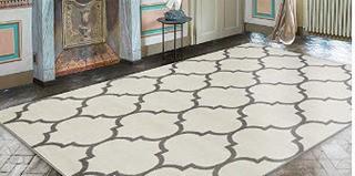 Patterson Ottomanson - Trellis - 7'10" x 9'10" - grey Cream