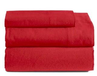 Distinctly Home 4PC Flannel Sheet Set, Queen ,Red