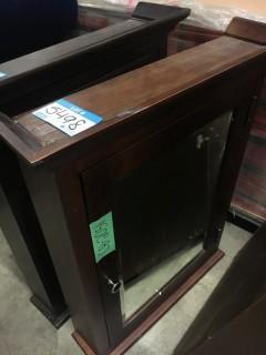 Roasted Chestnut 25x32" Medicine Cabinet With Crown (CB-2051)