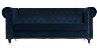 Liza Chesterfield Sofa - Navy