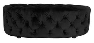 Aubin Cocktail Ottoman - Blk Velvet
