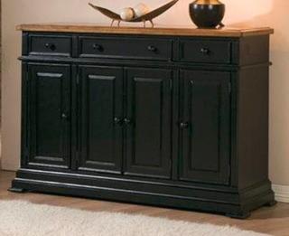 Winners Only - 58" Wooden Sideboard - Almond/Ebony - DQ1470BAE