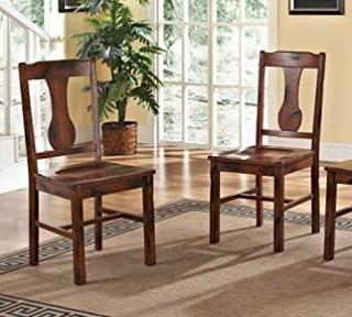 Walker Edison Huntsman Dining Chair - Dirty Oak - Set of 2 - CHH2DO