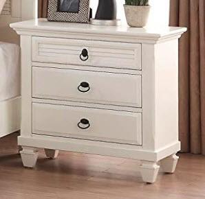 Round Hill Furniture - B016N - Nightstand - White
