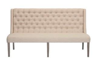 Gracie Oaks Diaz Upholstered Bench Beige 
