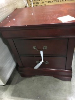 Three Posts Dwyer 2 Drawer Nightstand, Sratches/Chips