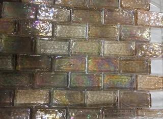 (5) Boxes Glass Mosaic Tile, 12x12" Glass Mosaic Tile -Pink Coral-Approx 50 SQ FT (CB-2020)