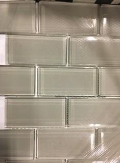 (5) Boxes Glass Mosaic Tile, 12x12" Glass Mosaic Tile -Grey-Approx 50 SQ FT (CB-2017)