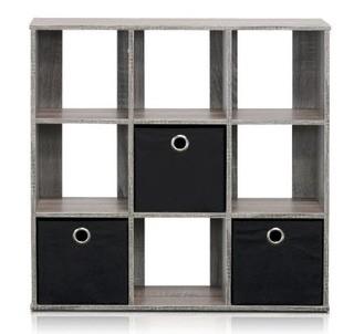 Zipcode Design Annie Cube Unit Bookcase French Oak Grey/Black