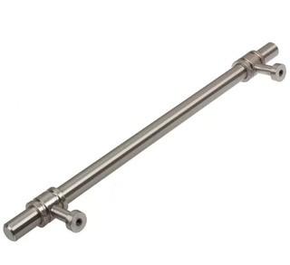 GlideRite Hardware Steel Barrel Ring Cabinet Centre Bar Pull-7 5/8, Satin Nickle 20PC