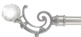 Chaplin Crystal Ball Curtain Hardware Set, 2PC