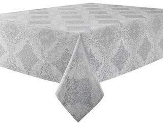Marquis By Waterford Camden Tablecloth, Rectangle/60 x 84", Silver