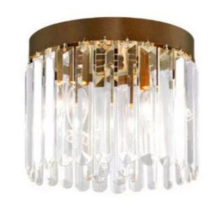 House of Hampton Caroline 3-Light Crystal Flush Mount (HOHN5907_17251004)Palacial Bronze