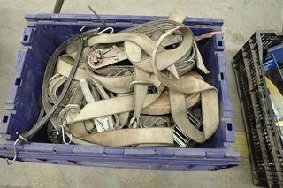 Lot of Asst. Nylon Ratchet Straps. 