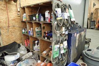 Lot of Asst. Fan Belts, Timing Belts, Spray Paint, Lubricants, Cleaners, etc. 