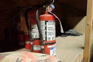 Lot of 4 Asst. ABC Fire Extinguishers.