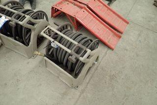 Garden Hose Reel w/ Hose.