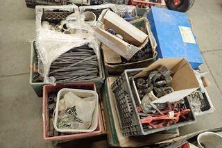 Lot of PVC Elbows, Tees, Sprinkler Heads, etc. 