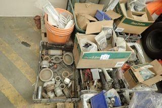 Lot of Sprinkler Heads, Water Filter Screens, PVC Fittings, Brass Fittings, etc. 