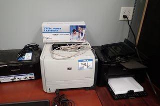 Lot of HP LaserJet P2055 printer, HP Laserjet P1606dn Printer, Samsung Monochrome ML1665 Laser Printer and Laser Toner Cartridge.