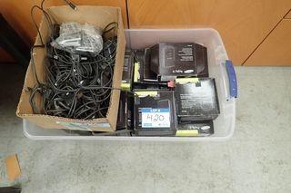 Lot of Samsung Rugby II Flip Phones, Chargers and Batteries. 