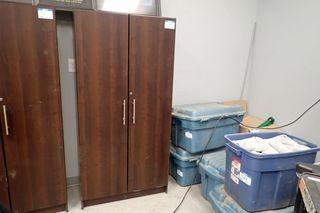 Wooden 2-Door Enclosed Storage Cabinet. 