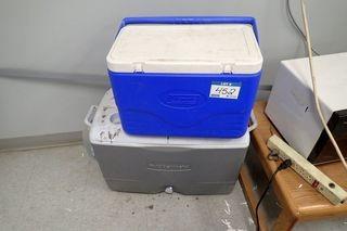 Lot of Rubbermaid Cooler and Coleman Cooler. 