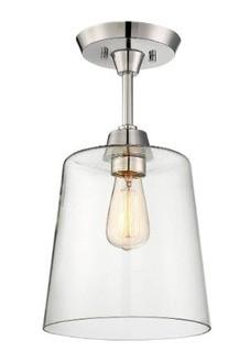 Birch Lane Kathrine 1-Light Flush Mount- Polished Nickel