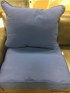 Navy Cushion With Pillow 