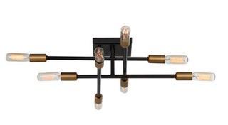 Whaleback 8-Light Semi Flush Mount