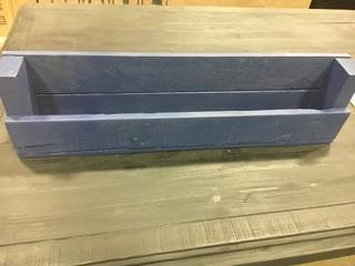 Set Of 3 Navy Shelves 28.5"