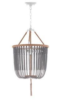 Mistana Leyva 3-Light Lantern Pendant- Grey