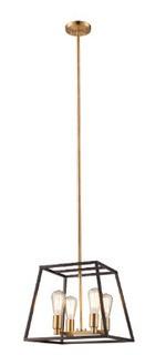 Dorado 4-Light Square/Rectangle Pendant, Rubbed Oil Bronze 