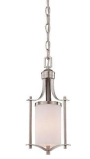 Andover Mills Agnes 1-Light Lantern Pendant, Satin Nickel