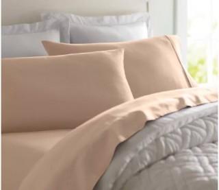 Wayfair Basics 1800 Series 4 Piece Sheet Set (WFBS1772_21995557_21995570)King, Dark Cream