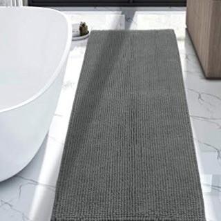 Diamanta Soft Dark Grey Area Rug, Grey, 5.3'x1.6'