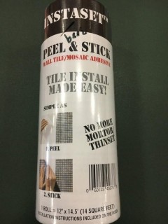 Peel & Stick Wall Tile/Mosaic Adhesive 12" x 14.5', 3 Rolls 